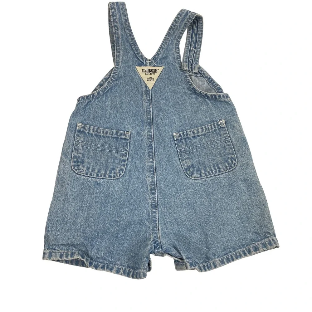 OshKosh Bundle Baby 6-9M Denim Overall Shorts  Vtg Baby 3-6 Month Overalls Pants